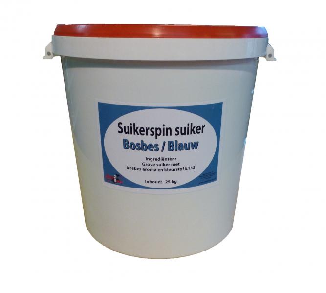 Suikerspin Suiker Bosbes Blauw 25 kg
